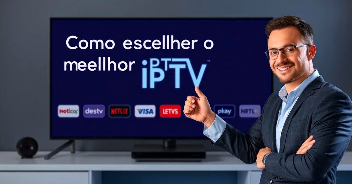 Dicas para escolher o melhor IPTV Smart Player, incluindo verificar a qualidade dos canais e a facilidade de uso